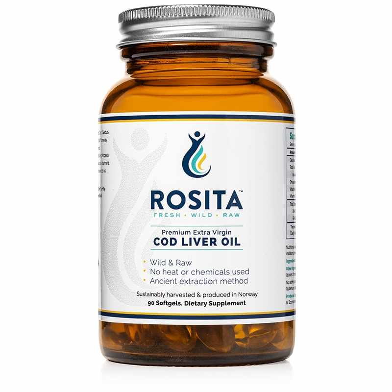 Extra Virgin Cod Liver Oil Softgels, by Rosita