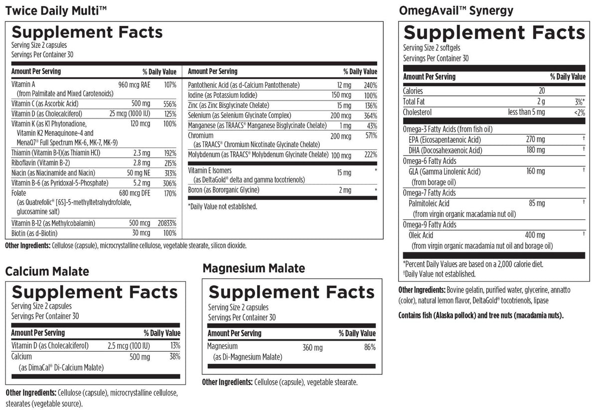 Twice Daily Essential Packets, 60 Packets, by Designs For Health