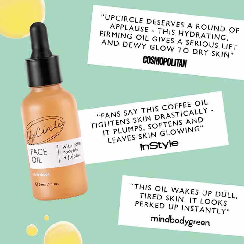 Face Oil with Coffee, Rosehip and Jojoba, 1.01 Oz, by UpCircle, image #4