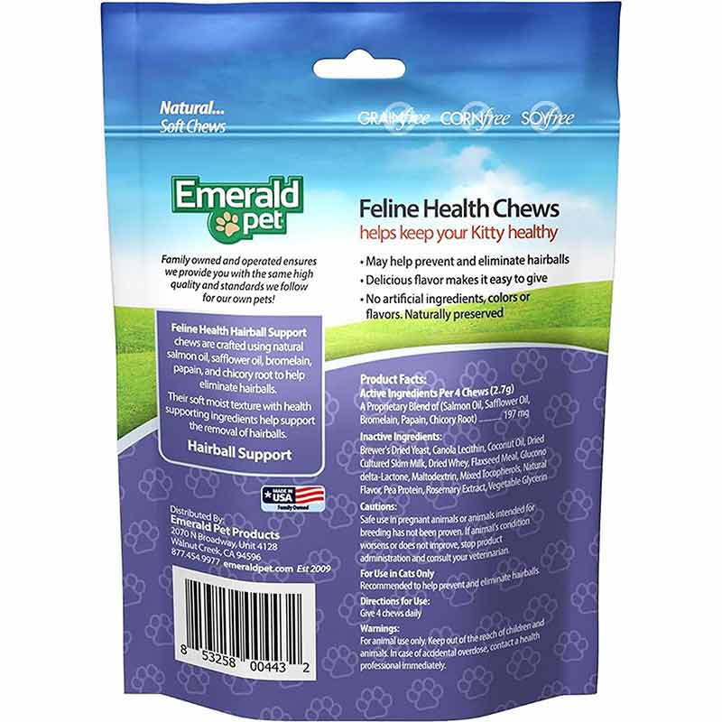 Feline Health Chews for Hairball Support, by Emerald Pet, image #2
