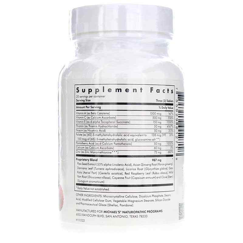 Female Reproductive Factors, 60 Veg Tablets, by Michael's Health, image #2