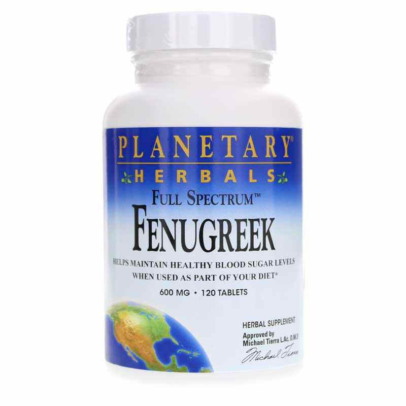 Fenugreek 600 Mg Full Spectrum, 120 Tablets, by Planetary Herbals