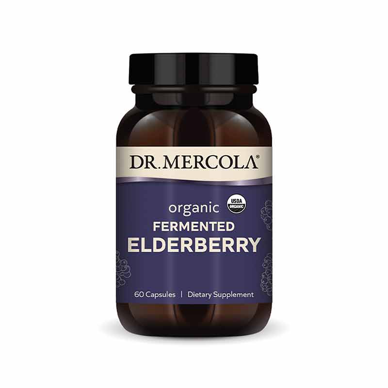 Fermented Elderberry Organic, 60 Capsules, by Dr. Mercola