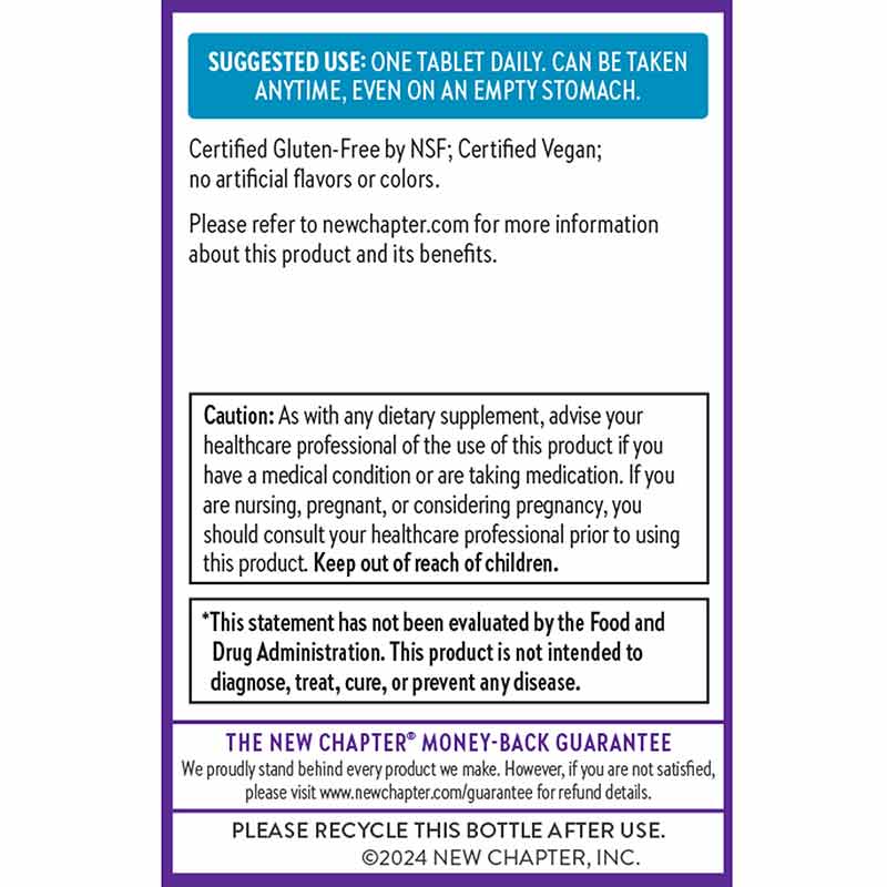 Fermented Vitamin B12, 30 Veg Tablets, by New Chapter, image #3