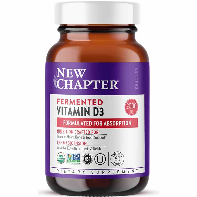 Fermented Vitamin D3 2,000 IU, by New Chapter