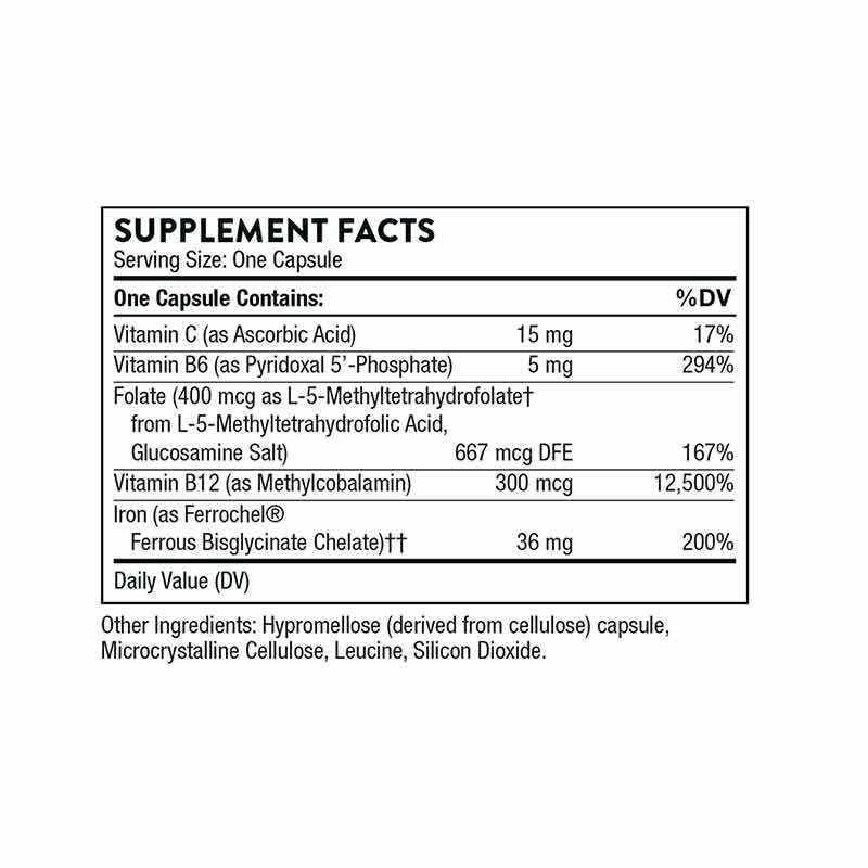 Ferrasorb® Iron with Cofactors, by Thorne Research, image #2