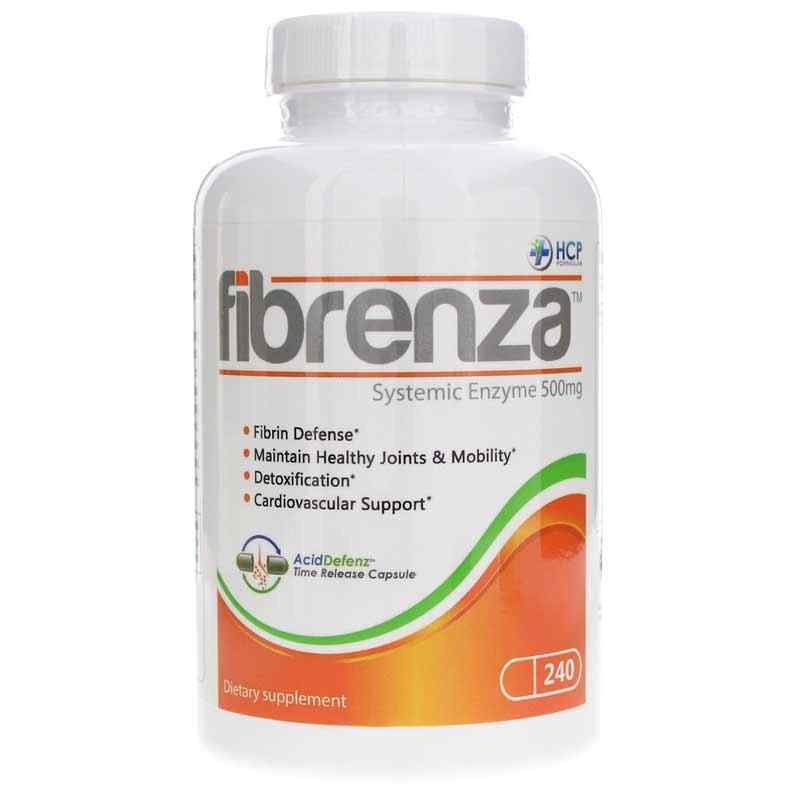 Fibrenza Systemic Enzyme, 240 Capsules, by HCP Formulas