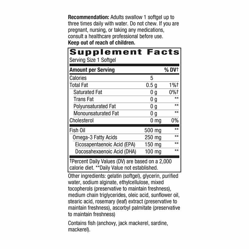 Fisol Enteric-Coated Fish Oil, by Natures Way, image #2