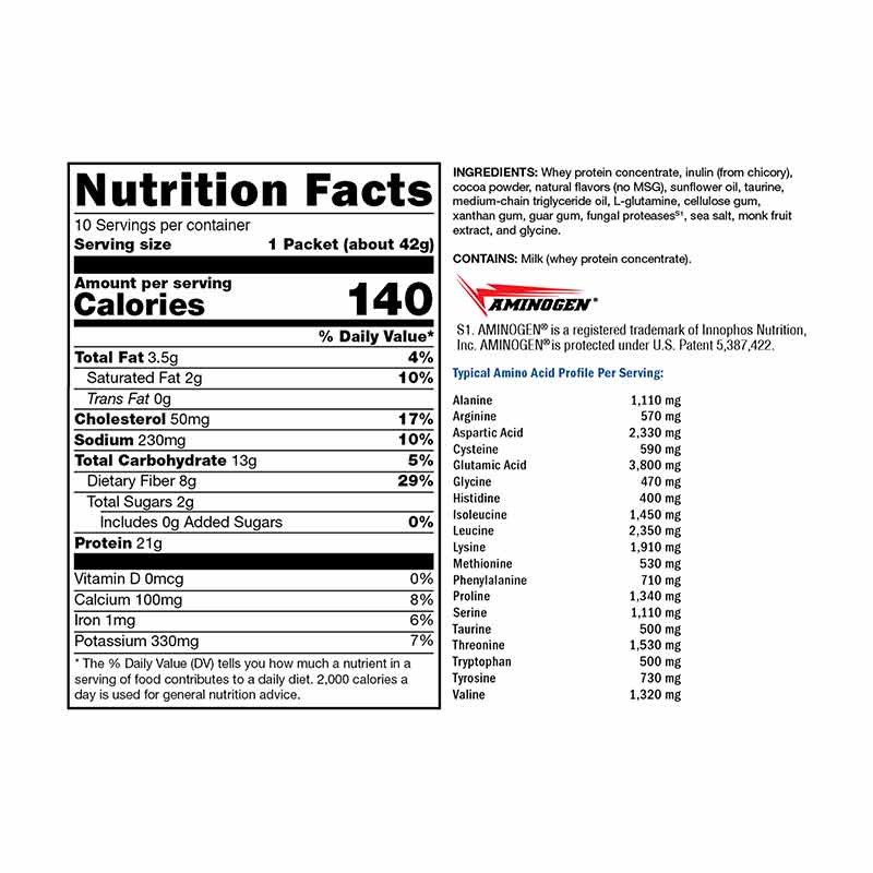 FitFood Lean Whey Sugar & Stevia Free, Chocolate, by Xymogen, image #2