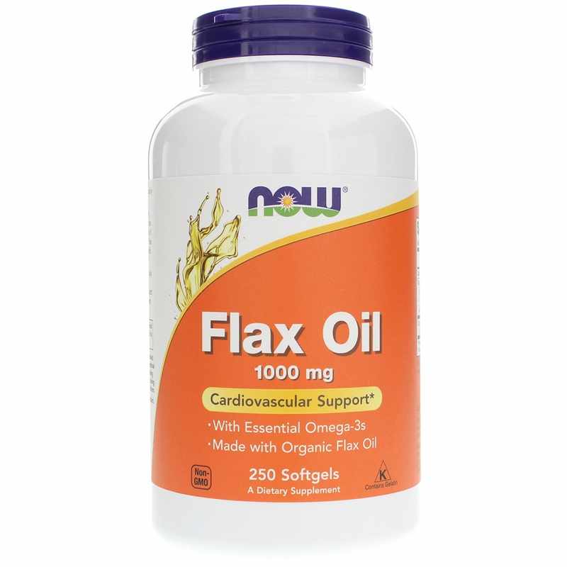 Flax Oil 1000 Mg, 250 Softgels, by NOW Foods