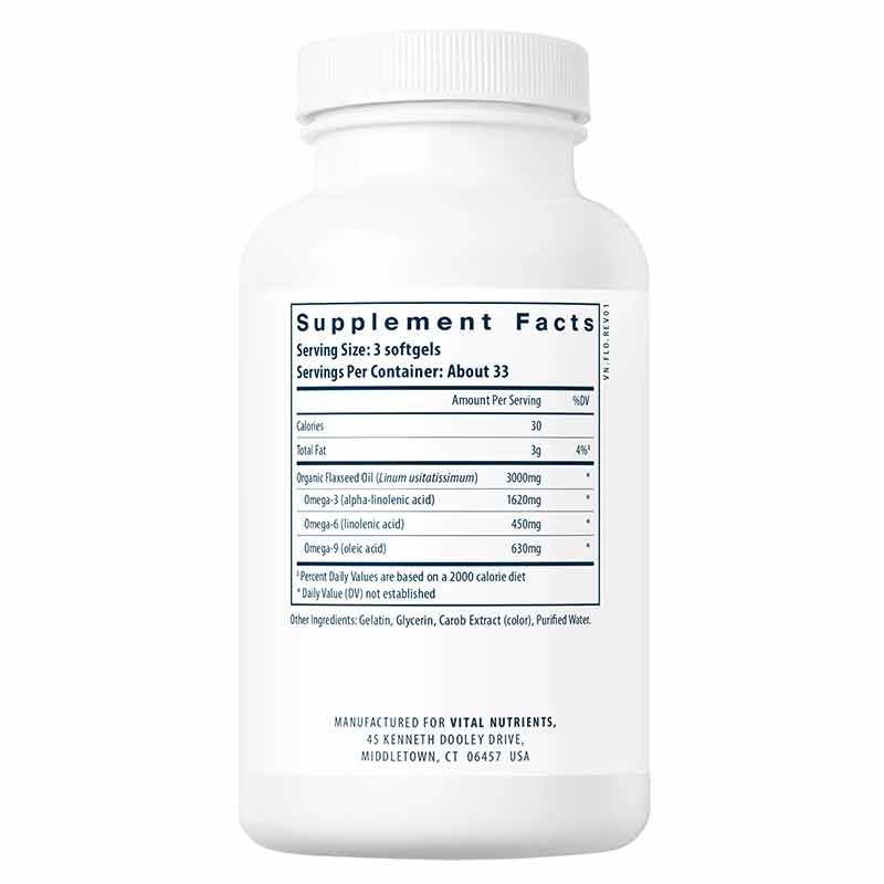 Flax Oil, by Vital Nutrients, image #4
