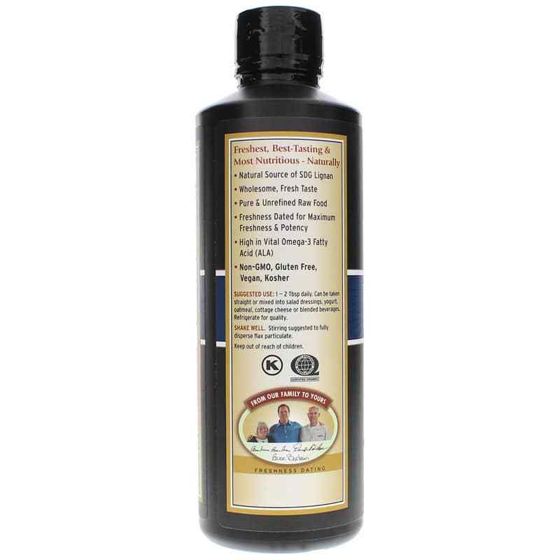 Flax Oil with Preserved Lignans, 16 Oz, by Barleans Organic Oils, image #3