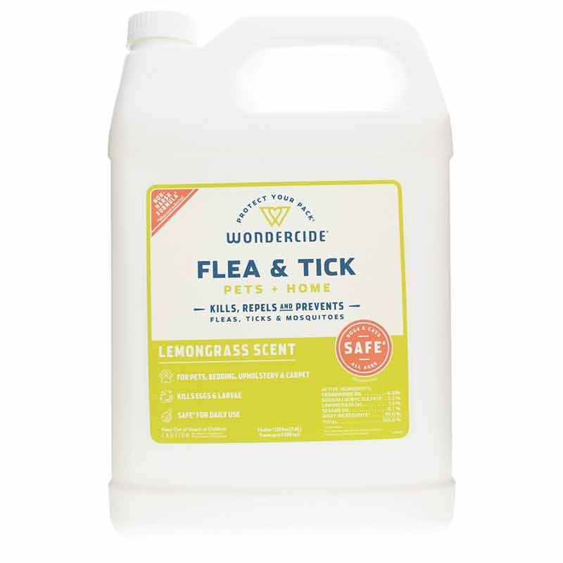 Flea & Tick Control for Pets + Home, Lemongrass, 128 Oz, by Wondercide