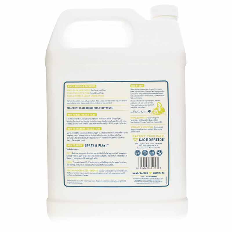 Flea & Tick Control for Pets + Home, Lemongrass, 128 Oz, by Wondercide, image #2