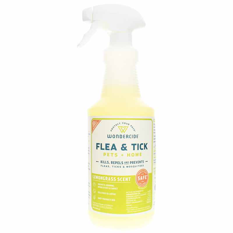 Flea & Tick Control for Pets + Home, Lemongrass, 32 Oz, by Wondercide