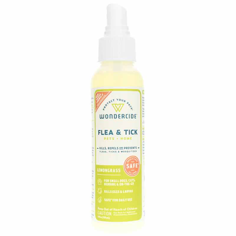 Flea & Tick Control for Pets + Home, Lemongrass, 4 Oz, by Wondercide
