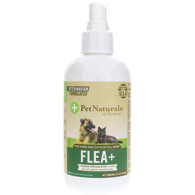 Flea + Tick Spray for Dogs and Cats of All Sizes, by Pet Naturals Of Vermont