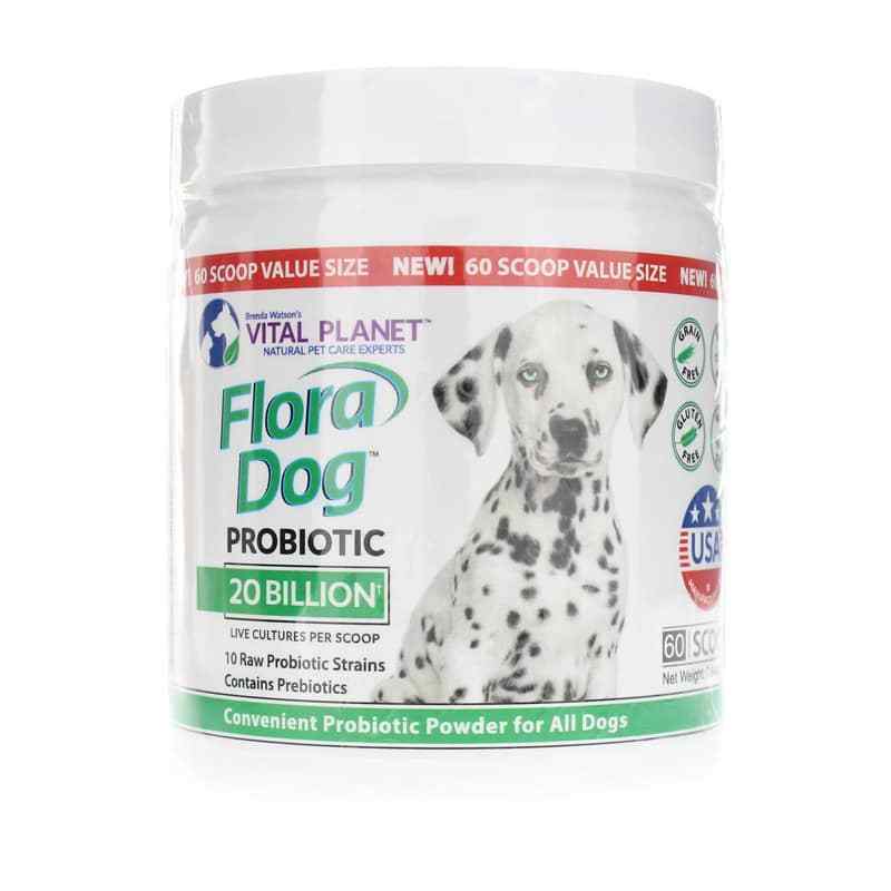 Flora Dog Probiotic 20 Billion CFU Powder, by Vital Planet