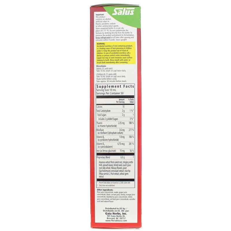 Floradix Iron + Herbs Liquid Extract, 17 Oz, by Salus, image #2