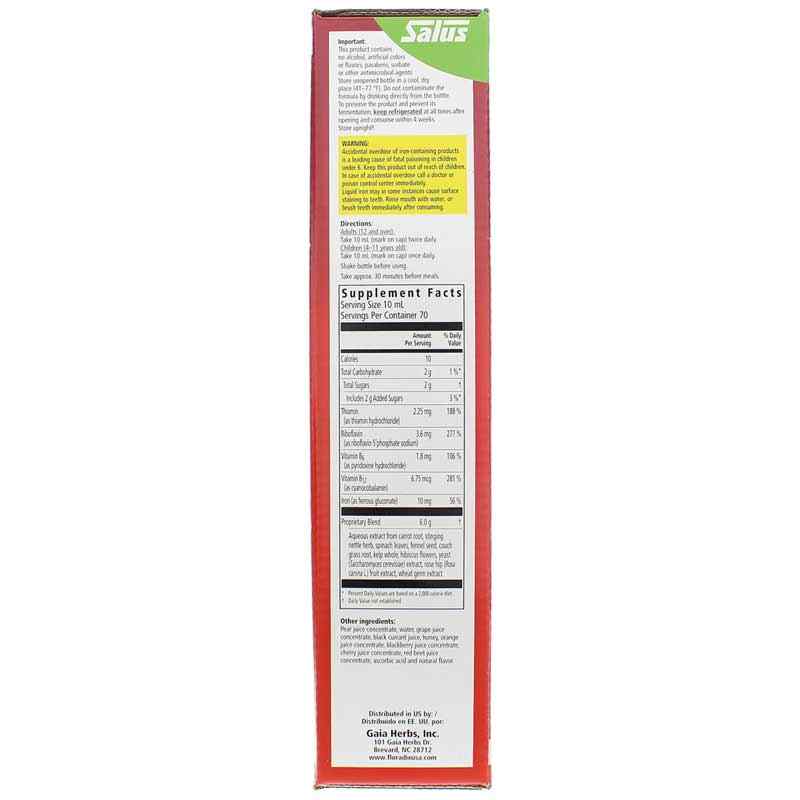 Floradix Iron + Herbs Liquid Extract, 23 Oz, by Salus, image #2