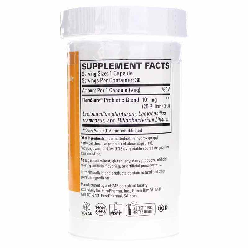 FloraSure Probiotic (formerly Colon & Bowel Probiotic), by Terry Naturally, image #2