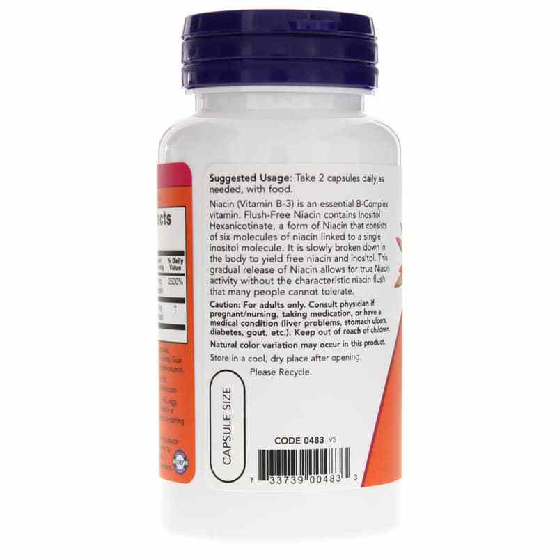 Flush-Free Niacin 250 Mg, by NOW Foods, image #3