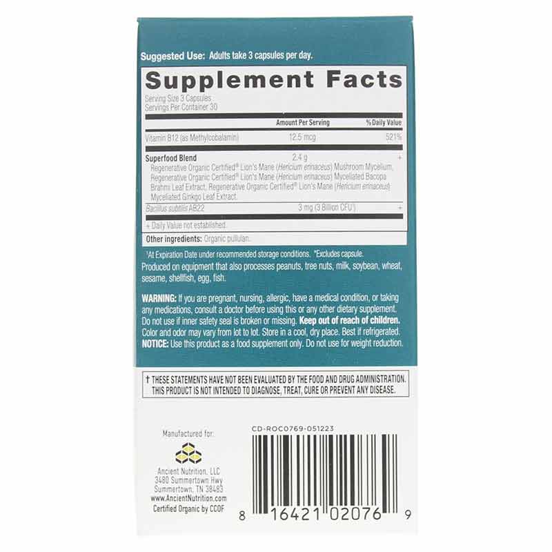 Focused Brain, by Ancient Nutrition, image #3
