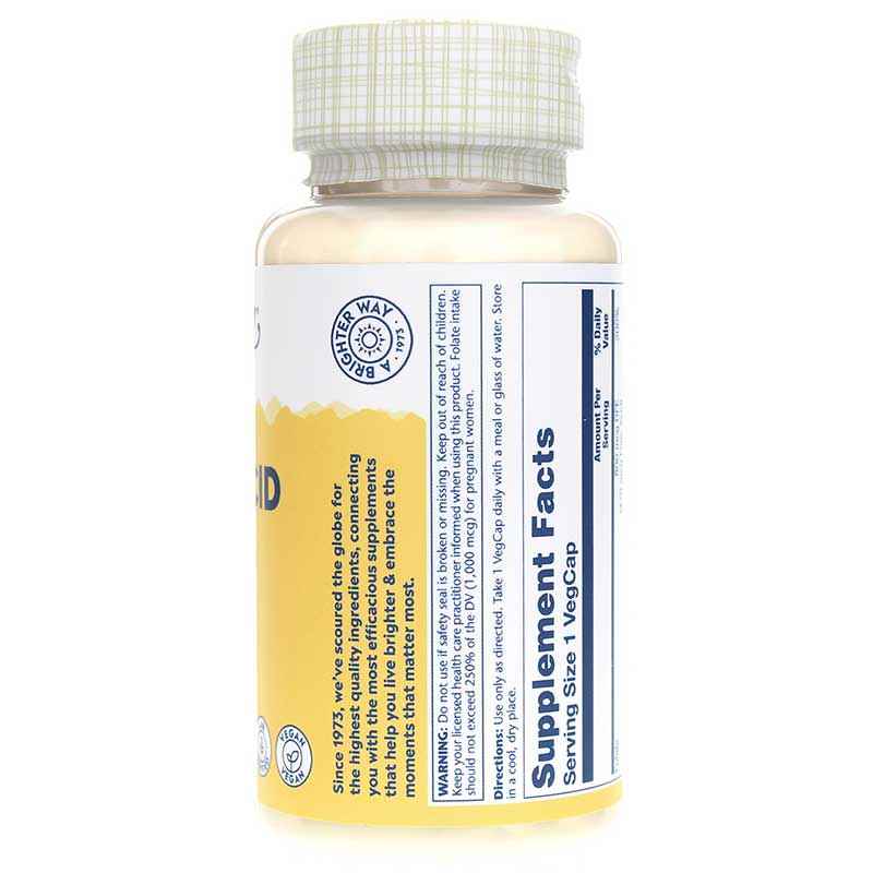 Folic Acid 470 Mcg (800 Mcg DFE), by Solaray, image #2