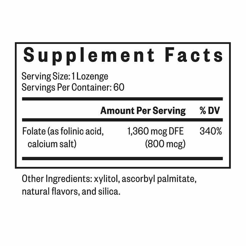 Folinic Acid Lozenge 800Mcg, by Seeking Health, image #2