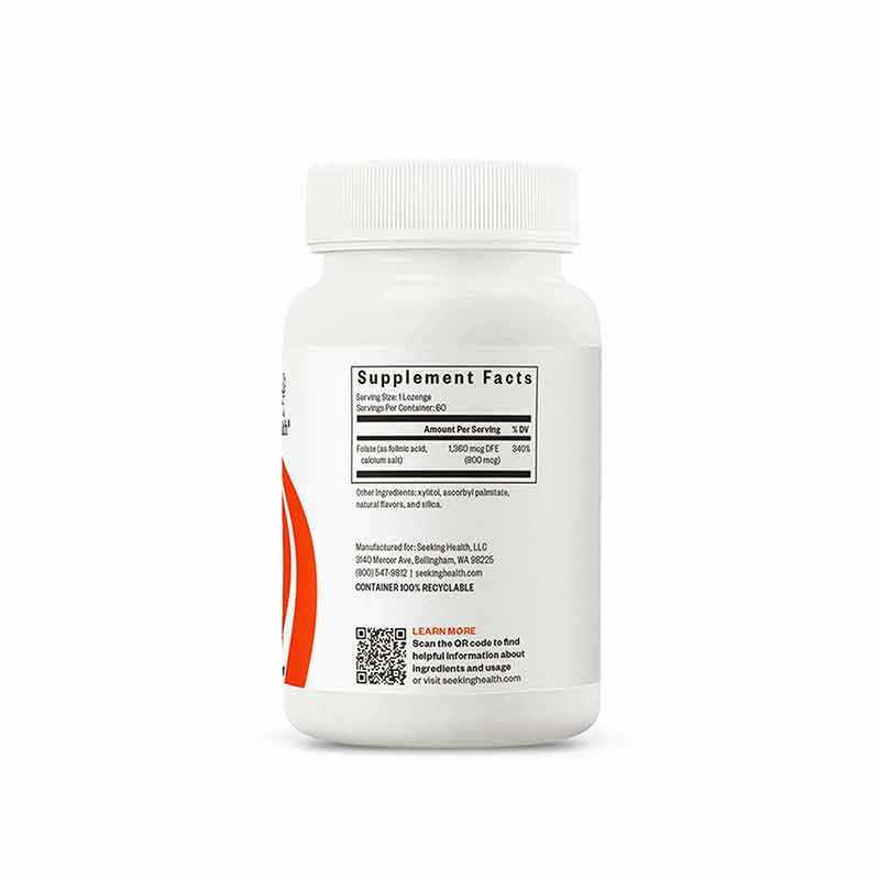 Folinic Acid Lozenge 800Mcg, by Seeking Health, image #3