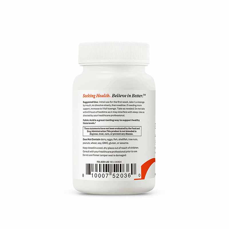 Folinic Acid Lozenge 800Mcg, by Seeking Health, image #4