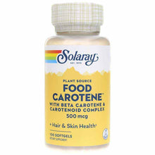 Food Carotene 500 Mcg, Plant Source, by Solaray