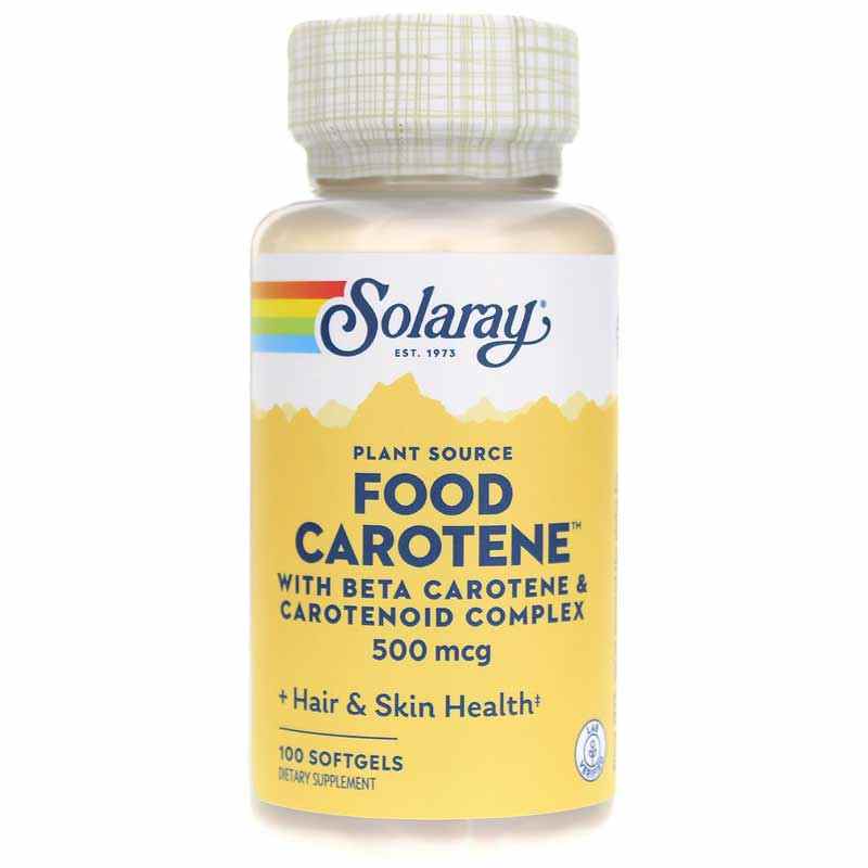 Food Carotene 500 Mcg, Plant Source, by Solaray