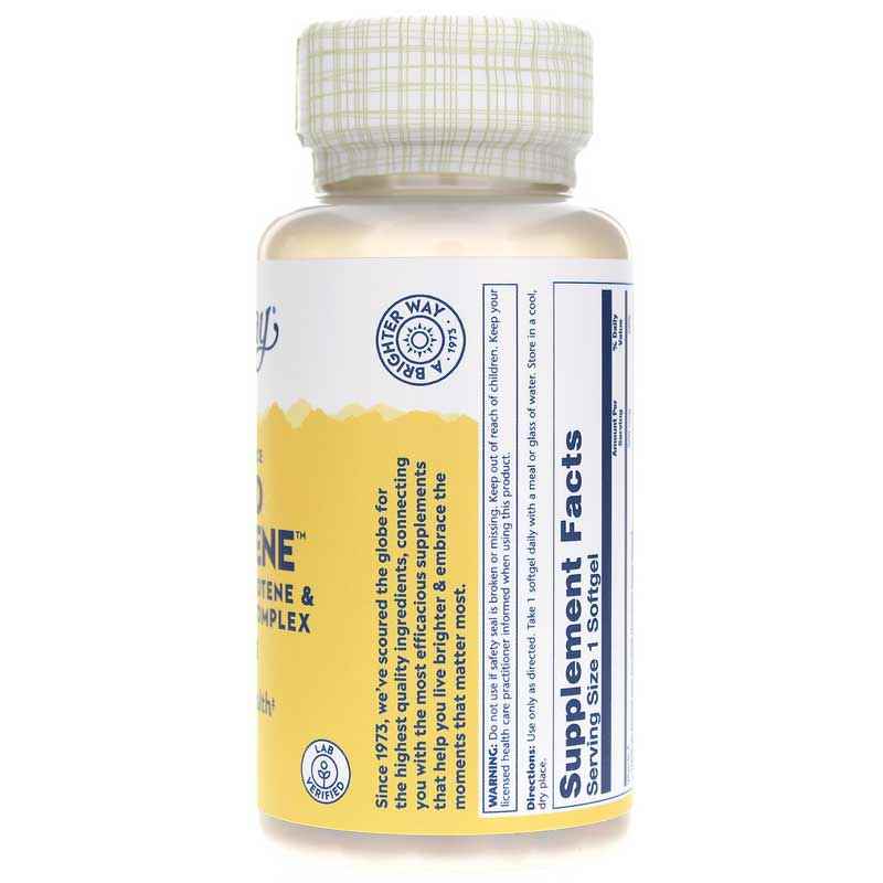 Food Carotene 500 Mcg, Plant Source, by Solaray, image #2