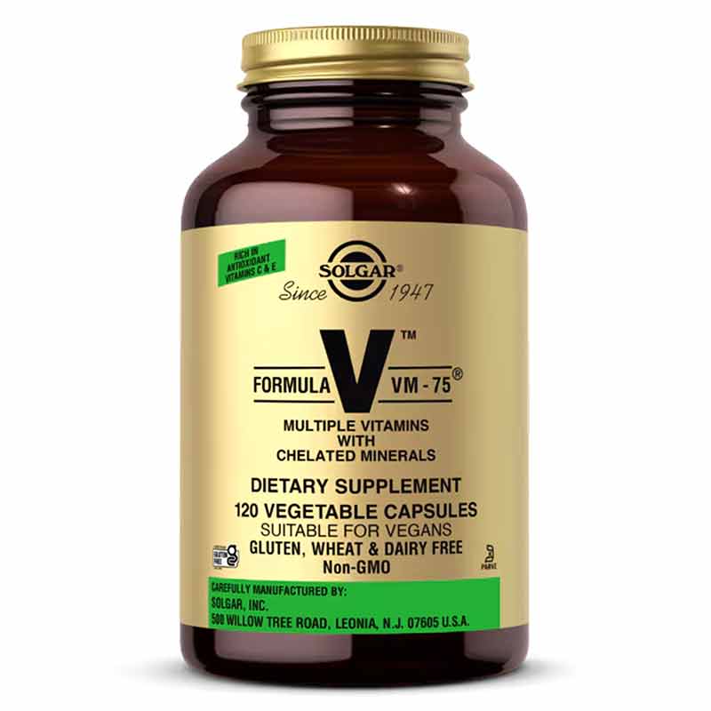 Formula VM-75 Capsules, 120 Veg Capsules, by Solgar