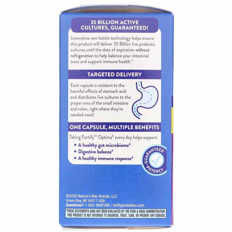 Fortify Optima 35 Billion, 60 Veg Capsules, by Natures Way, image #4