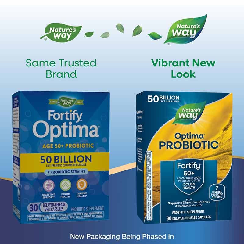 Fortify Optima Adult 50+ Probiotic, by Natures Way, image #3