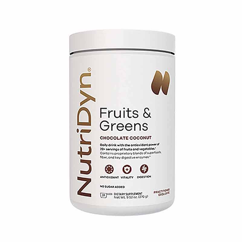 Fruits & Greens Daily Drink, Chocolate Coconut, by NutriDyn