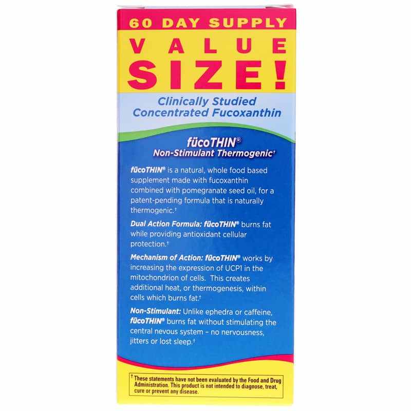 FucoThin Natural Fat Burner, 180 Softgels, by Garden of Life, image #3