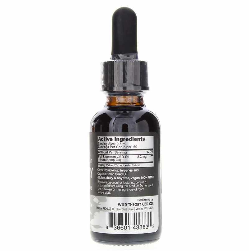 Full Spectrum CBD Oil Black Label Regular 500 Mg, by Wild Theory CBD, image #2