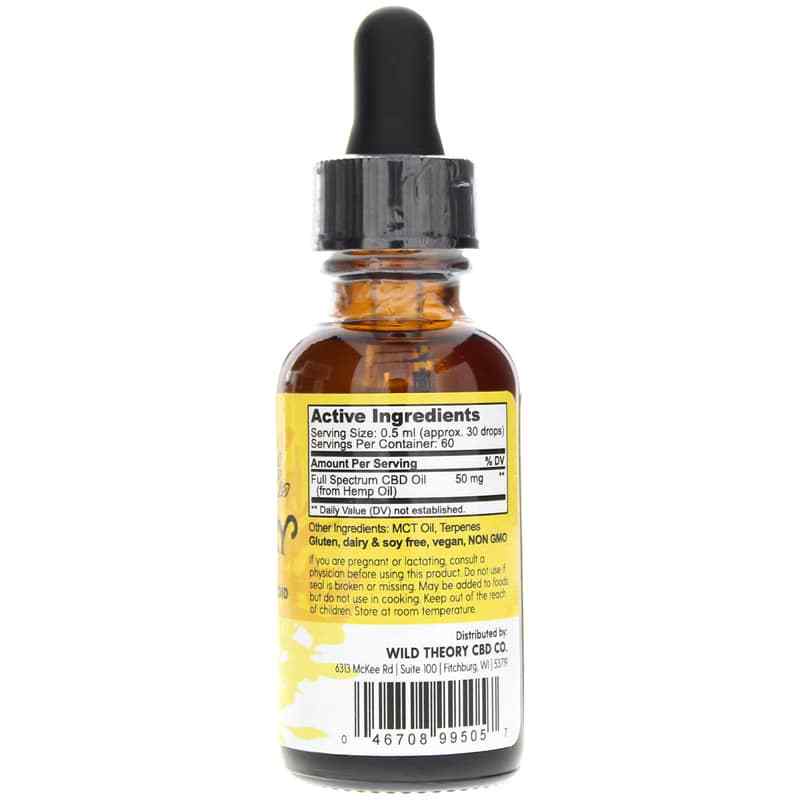 Full Spectrum CBD Oil Maximum, 1 Oz, by Wild Theory CBD, image #2