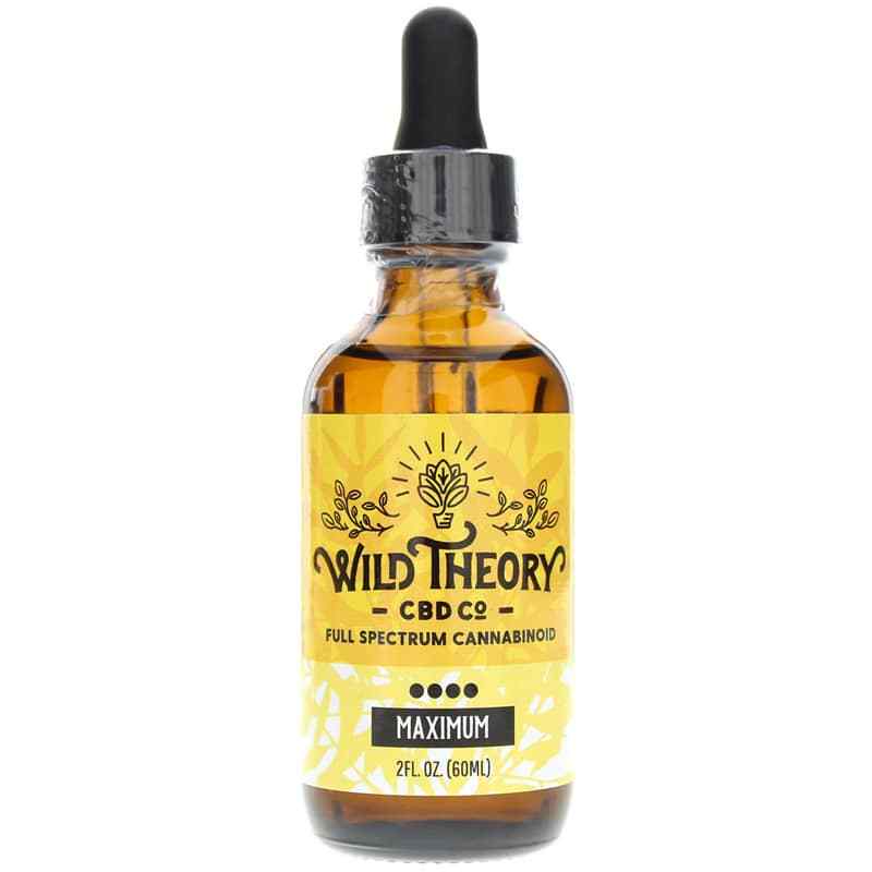 Full Spectrum CBD Oil Maximum, 2 Oz, by Wild Theory CBD