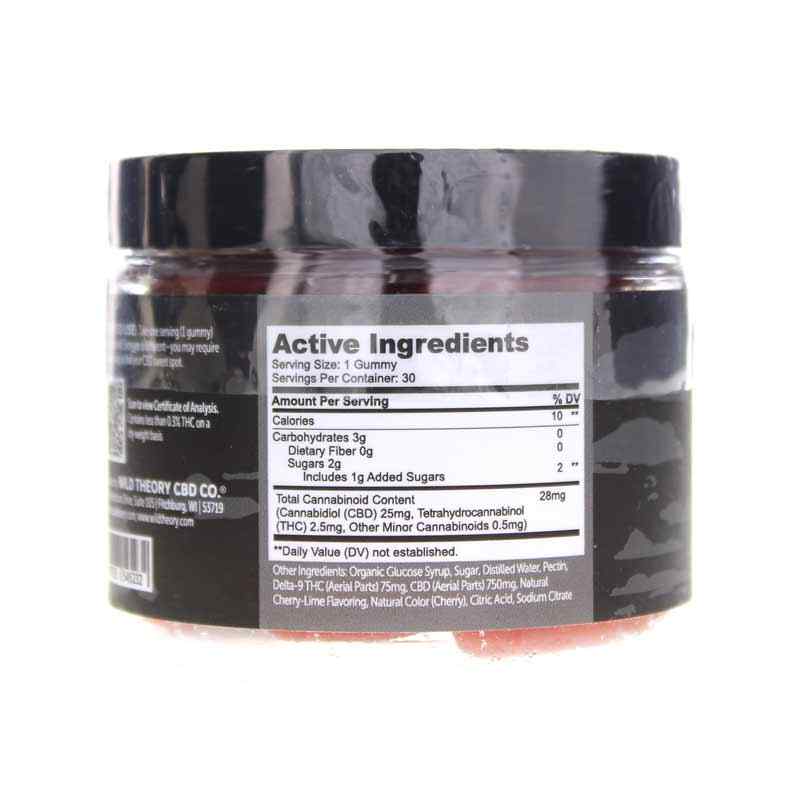 Full Spectrum CBD Strata Gummies, Cherry Lime, 30 Gummies, by Wild Theory CBD, image #3