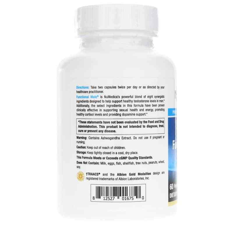 Functional Male, 60 Veg Capsules, by NuMedica, image #3