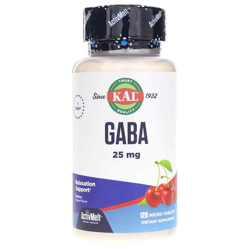 Gaba 25 Mg ActivMelt, Cherry, by Kal