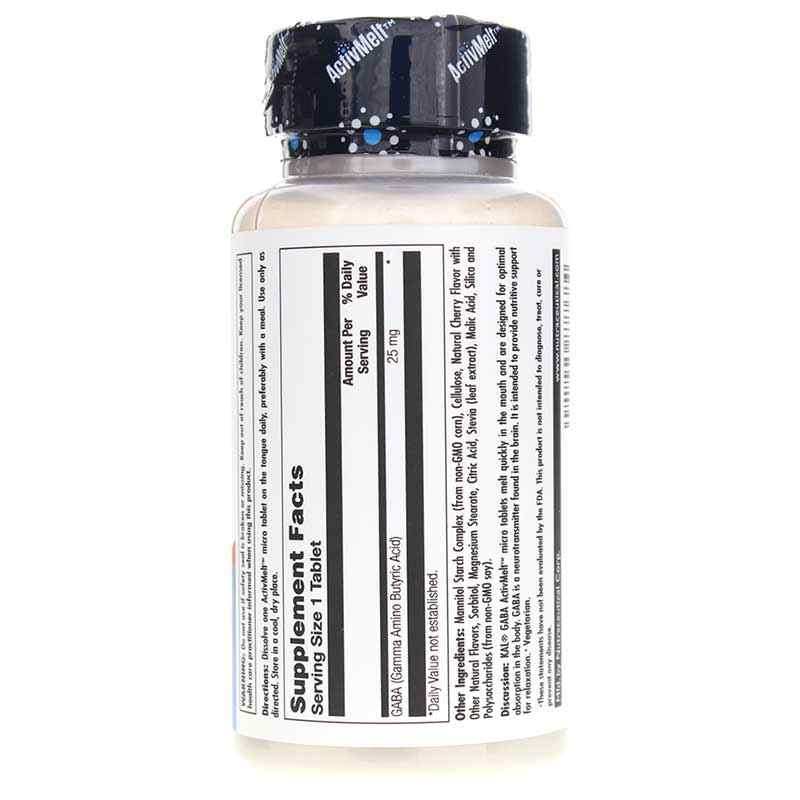 Gaba 25 Mg ActivMelt, Cherry, by Kal, image #3