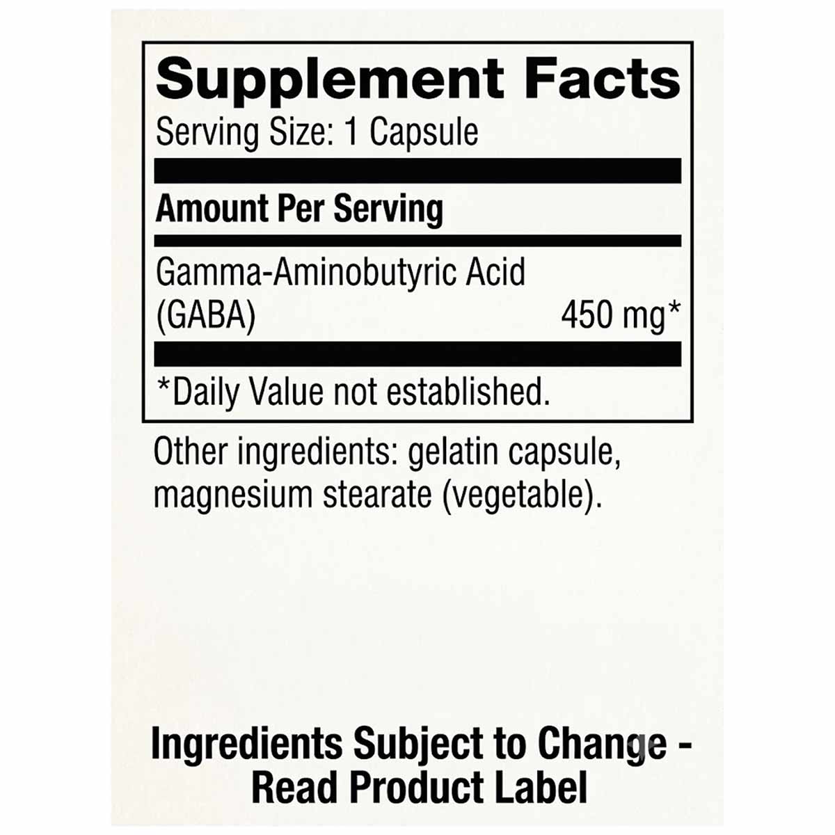 GABA 450 Mg, 90 Capsules, by Progressive Labs