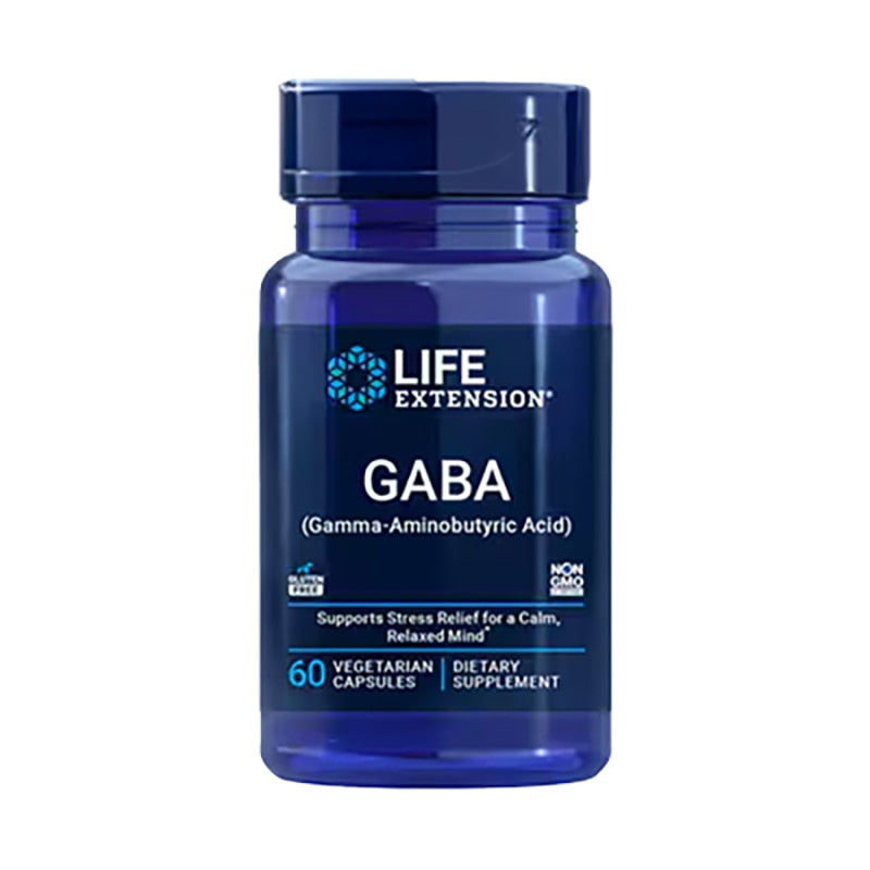 GABA, 60 Vegetarian Capsules, by Life Extension