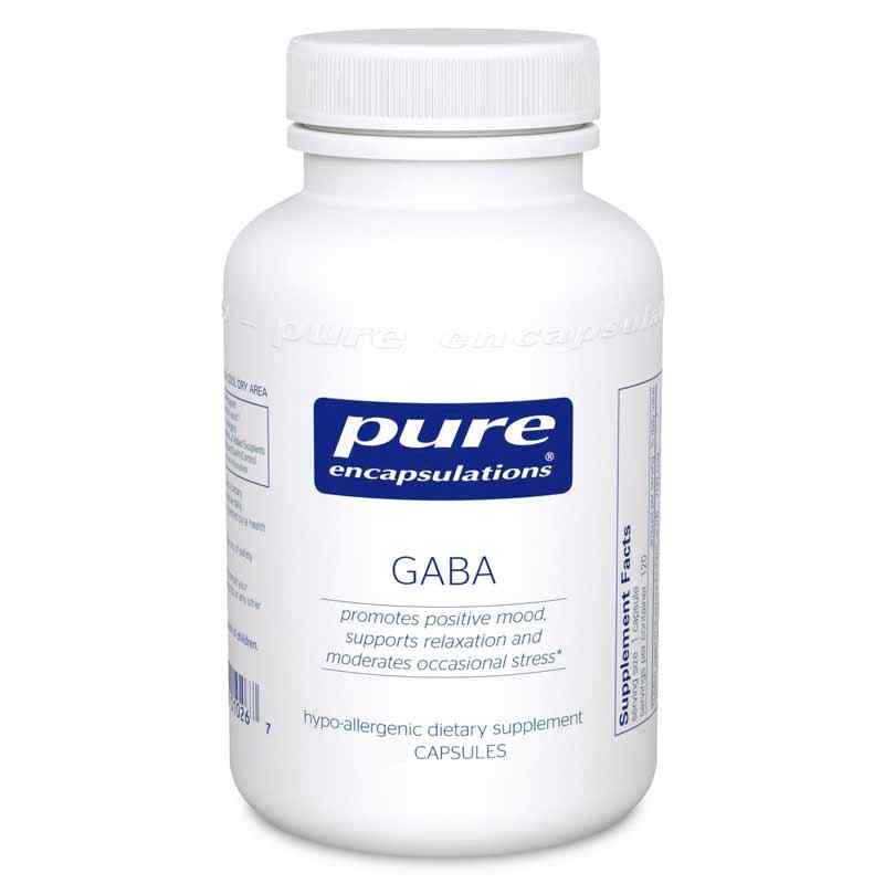 GABA, 60 Capsules, by Pure Encapsulations