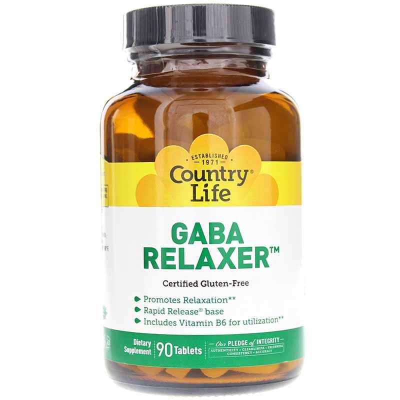 Gaba Relaxer, 90 Tablets, by Country Life
